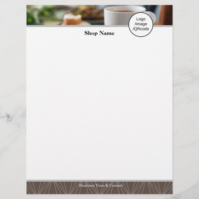 Flyer Geometría moderna Brown (Frente)