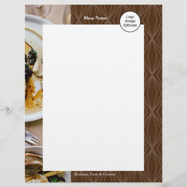 Flyer Geometría moderna Brown (Frente)