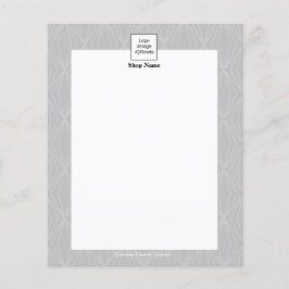 Flyer Geometría moderna gris negro