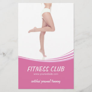 Flyer Gimnasio de Fitness Salón de Belleza