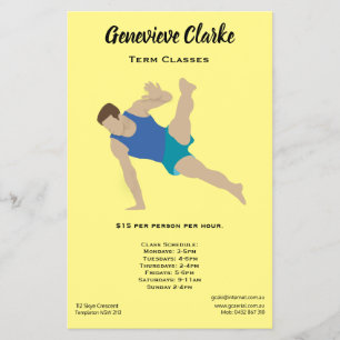 Flyer Gimnasta masculino