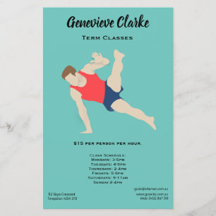 Flyer Gimnasta masculino