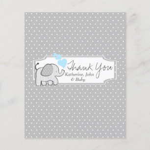 Flyer Gingham Elephant Candy Bar Wrapper Favor
