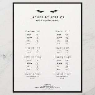 Flyer Glam Eyelashes Classic Black and White