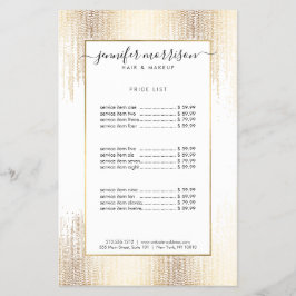 Flyer Glam Script Gold Confetti Rain