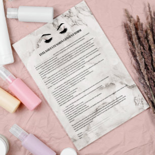 FLYER GLAMOUROSO FORMULARIO DE CONSENTIMIENTO PARA EXTEN