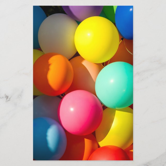 Flyer Globos de juguetes coloridos (Frente)