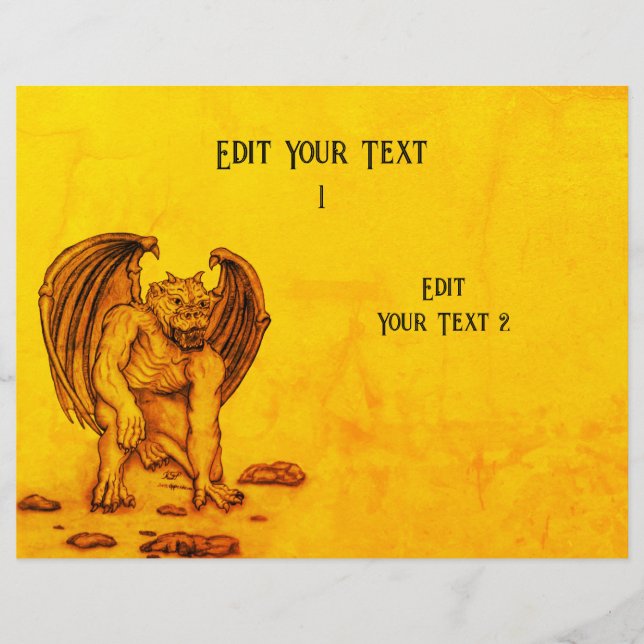 Flyer Golem Gargoyle (Frente)