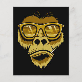 Flyer Gorilla de mono Guay | Pintura pop moderna
