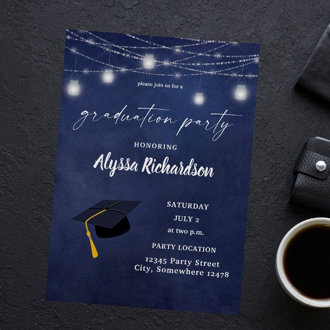 Flyer Gorra de Graduación de Presupuesto Fiesta Chalkboa (Subido por el creador)