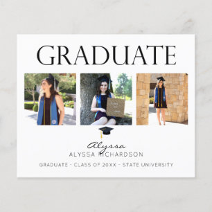 Flyer Gorra de Mod Presupuestario 4 Invitación de Gradua