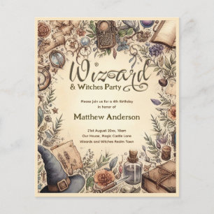 Flyer Gorras de varas mágicas Fiestas