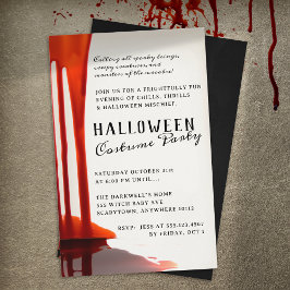 Flyer Gory Blood Dris Halloween Party