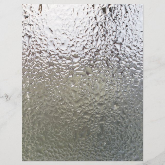 Flyer Gotas de agua en el vidrio (Frente)