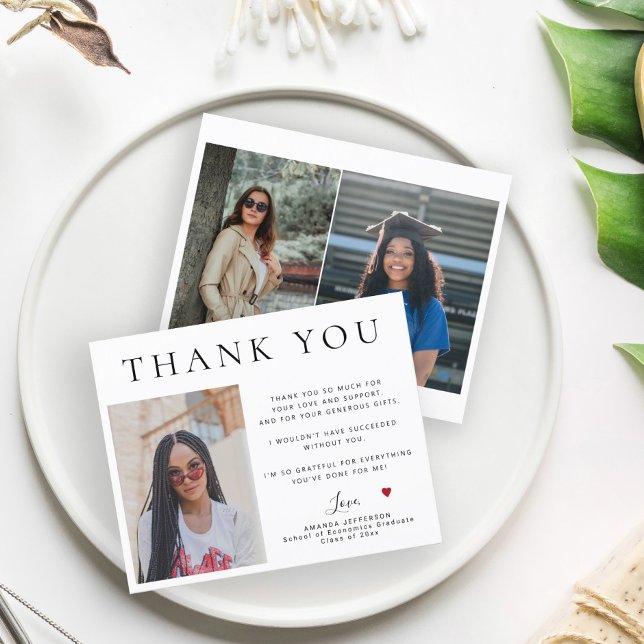 Flyer Gracias por la graduación de la foto del presupues (Subido por el creador)