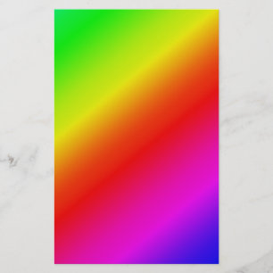Flyer Gradiente diagonal arcoiris rojo a verde