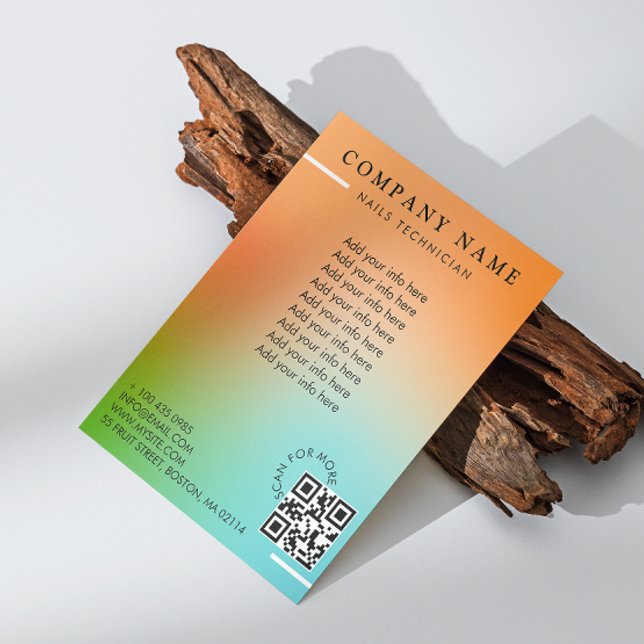 Flyer Gradiente holográfico de salón de belleza (Beauty Salon Holographic Gradient Flyer)