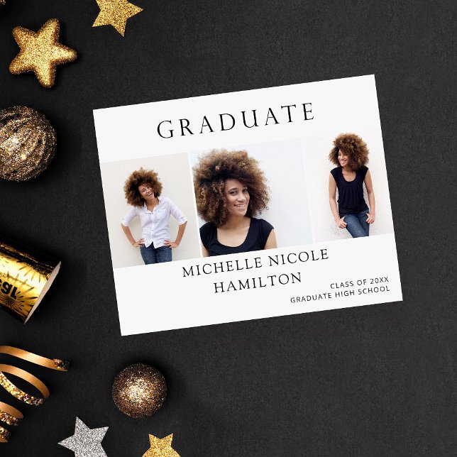 Flyer Graduado de presupuesto 3 Invitación fotográfica (Subido por el creador)