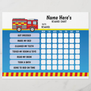 Flyer Gráfico de recompensas Niños planificadores de cam