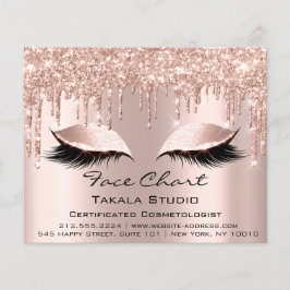 Flyer Gráfico de rostro cosmetólogo neutral en cuanto al