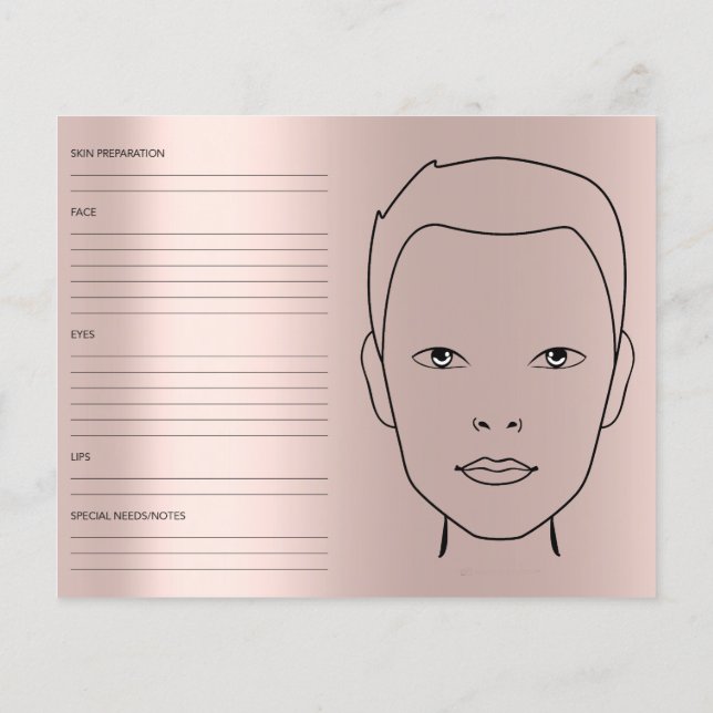 Flyer Gráfico facial Género Cosmetólogo Neutral Arte de  (Atrás)