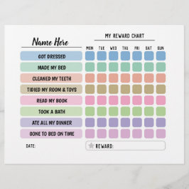 Flyer Gráficos de recompensas Programación Personalizada