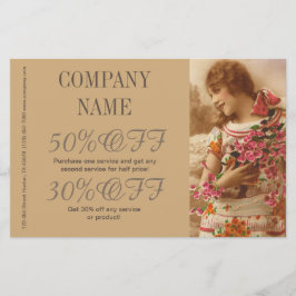 Flyer gran fotógrafo de gatsby chica maquillador peluque