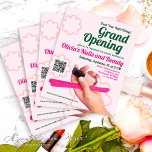 Flyer Gran inauguración del Salón de Belleza Rosa de Rub<br><div class="desc">Elevar la gran apertura de su salón a nuevas alturas de glamour con el Rubor Pink Grand Opening Beauty Gala Flyer de Mylini Design. Esta elegante y única invitación le dará un lujoso tono a su evento, reforzando el compromiso de su salón con la belleza, el estilo y la gracia....</div>