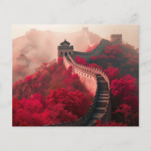 Flyer Gran Muralla de China en otoño - Rojo escénico