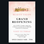 Flyer GRAN REAPERTURA| salón de belleza rosa dorado de m<br><div class="desc">Anuncia tu gran reapertura con este bonito diseño con colores rosa y blanco y texto negro. el texto puede ser personalizado.</div>