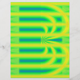 Flyer Green Retro Cathedral Bulk Scrapbook Paper Pages