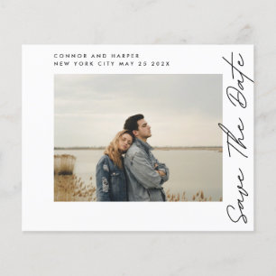 Flyer guardar la fecha Código QR Foto moderna Presupuest