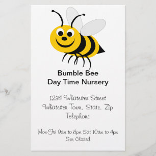 Flyer Guardería infantil Bee Design Day