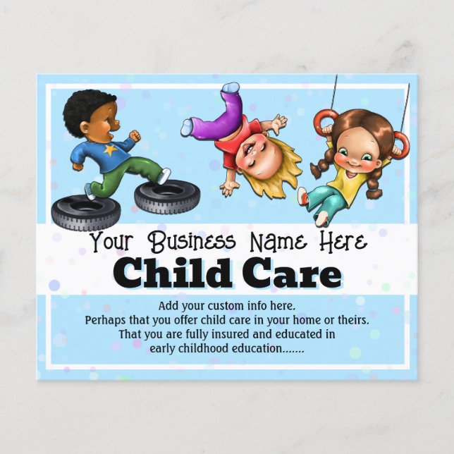 Flyer Guardería infantil Campo de verano luego de cuidad (Frente)