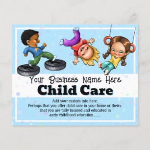 Flyer Guardería infantil Campo de verano luego de cuidad