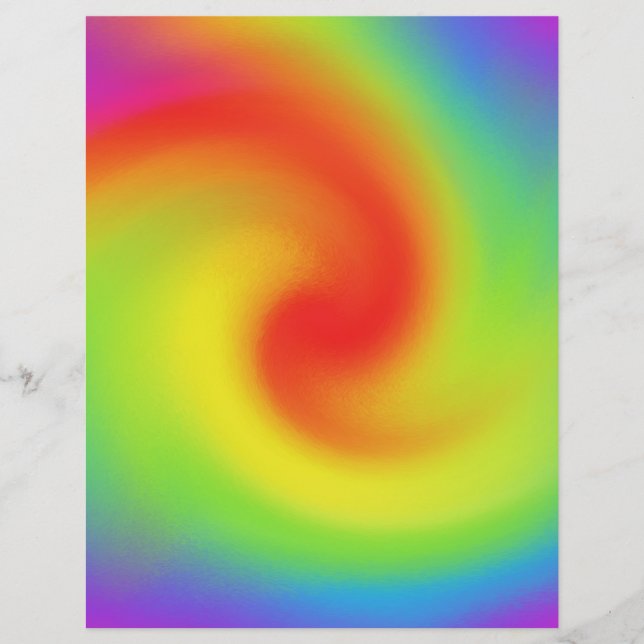 Flyer Guay Resumen arte de la ola arcoiris (Frente)