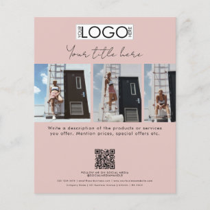 Flyer Guión de modelo de moda promocional de negocios