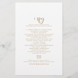 Flyer Guión de oro ruso espía Boda scavenger