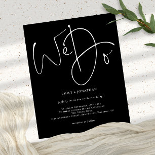 Flyer Guión de PAPER que hacemos invitación a la boda ne