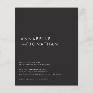 Flyer Guión negro crema moderno mínimo invento contempor