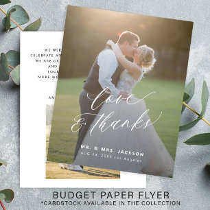 Flyer Guión simple de presupuesto para boda de amor y ag