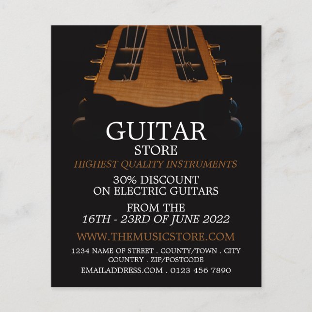 Flyer Guitar Head, Musical Instrument Store (Frente)