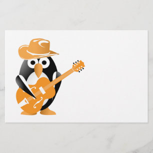 Flyer Guitarrista pingüino