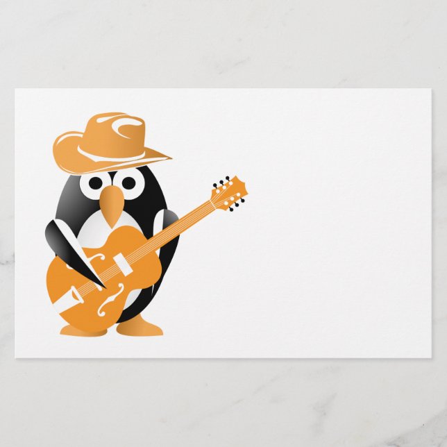 Flyer Guitarrista pingüino (Frente)