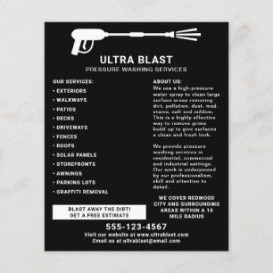 Flyer Gun de agua de lavado a presión negro