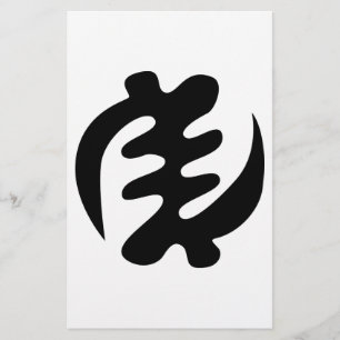 Flyer Gye Nyame Dios es Símbolo Adinkra Supremo