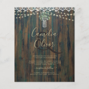 Flyer Gypsophila de encaje ruso enciende a Boda Mason Ja