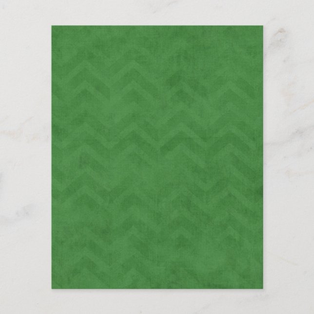 FLYER GZZ RICH GREEN ZIGZAG ZIG ZAG PATTERN GRUNGE BACKG (Frente)
