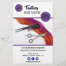 Flyer Hair Salon Business Design