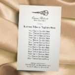 Flyer Hair Stylist Antiguo Scissor Vintage Hair Salon<br><div class="desc">Hair Estilista De Antigüedades O Volantes De Salón De Pelo Vintage.</div>